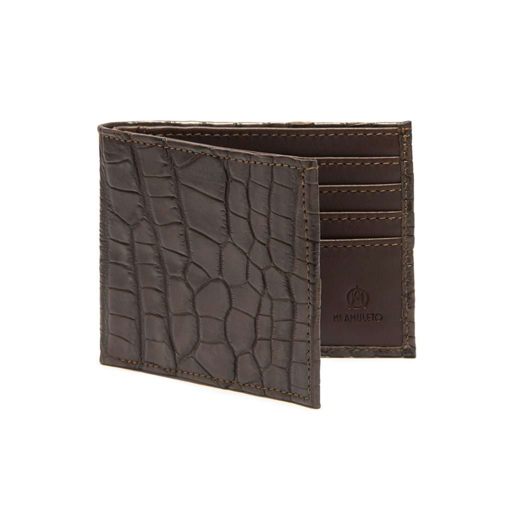Cartera de Cocodrilo Original Color Mantequilla WD-1545